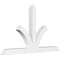 Ekena Millwork Richland Architectural Grade PVC Gable Bracket, 96"W x 56"H x 6"D x 6"F, 14/12 Pitch GBP096X56X0606RIC00 - alternate 1